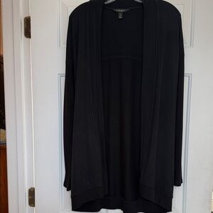 Banana Republic Black Baby Terry Cardigan